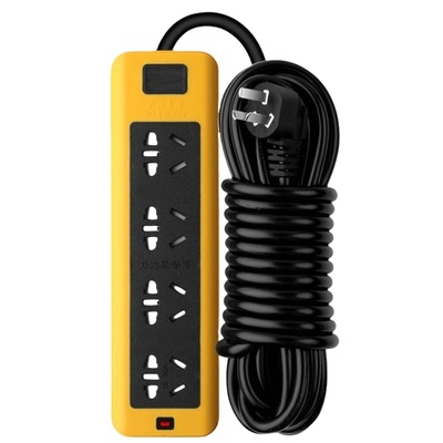 大功率插线板16A空调专用6000W插座电汽车热水器电炉纯铜带线插板