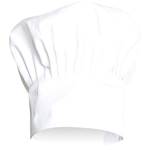 厨乐乐品牌中西餐厅男女款百褶帽子厨房面点师四掰厨师工作帽厨帽