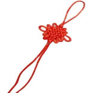 小号中国结单结装饰挂件中号6/8/10/14盘红色平安结编织玄关挂饰