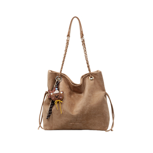 艾米兔女包2026新款纯色质感洋气百搭大容量链条包通勤日常单肩包