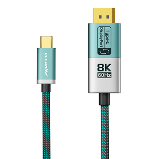 优籁特typec转dp线1.4转接2.1连接8K转换4K240Hz接头高清displayport适用雷电5/4/3笔记本电脑usbc外接显示器