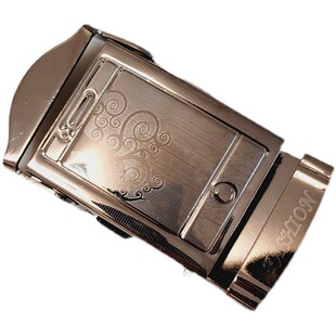 男士皮带头卡头配件自动皮带扣头无卡槽男士皮带扣头无牙无孔压扣