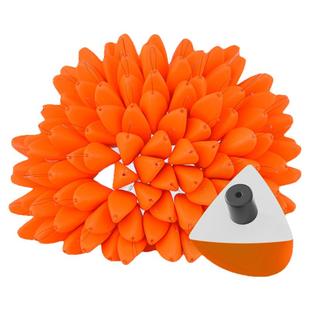 新款橙色三角形七星漂正品鲫鱼专用传统钓散装大号高灵敏菱形漂豆