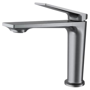 全铜洗脸盆水龙头冷热卫生间洗手盆洗漱台盆面盆家用水龙头枪灰色