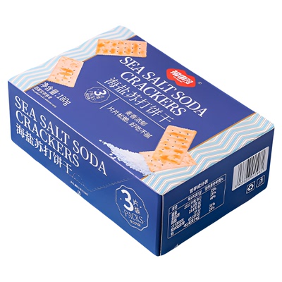 福事多海盐苏打饼干180g*2