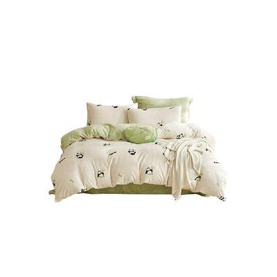 LOVO/乐蜗加厚法兰绒四件套