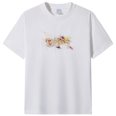 卡宾金标刺绣凉感短袖T恤男潮流