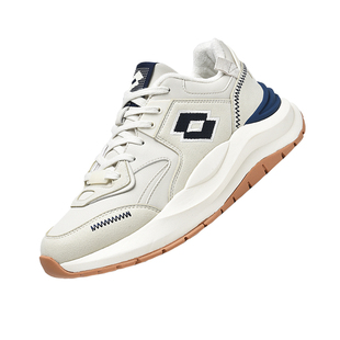 LOTTO乐途男鞋冬季加绒休闲老爹鞋防风保暖运动鞋防滑耐磨旅游鞋