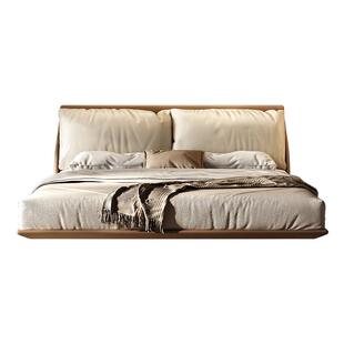 政府补贴悬浮床意式极简床主卧高端大气现代简约轻奢高级感真皮床