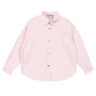 IVY HOUSE常春藤儿童装女童外套秋季款 彩色甜酷风牛仔衬衫亲子装