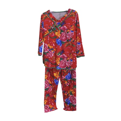 国风德绒家居服套装大码宽松睡衣