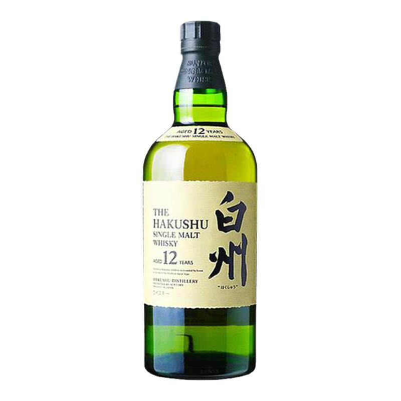 日本直邮SUNTORY三得利威士忌白州12年单一麦芽威士忌700ml酒水