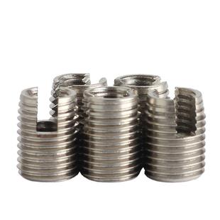 自攻螺套303不锈钢302型螺纹保护套镀彩自攻螺套M2-20开槽螺纹套