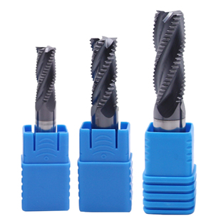 钨钢粗皮铣刀波刃铣刀4刃进口硬质合金铣刀加工不锈钢用暴力开粗