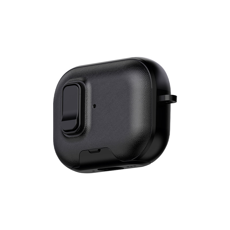 新款AirPods4保护壳Pro3/2皮纹