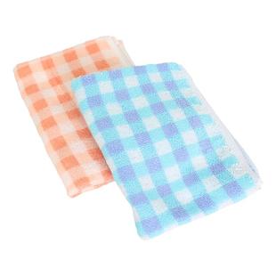 利工民缎档提花小方巾3条纯棉吸水柔软亲肤小毛巾宝宝儿童专用