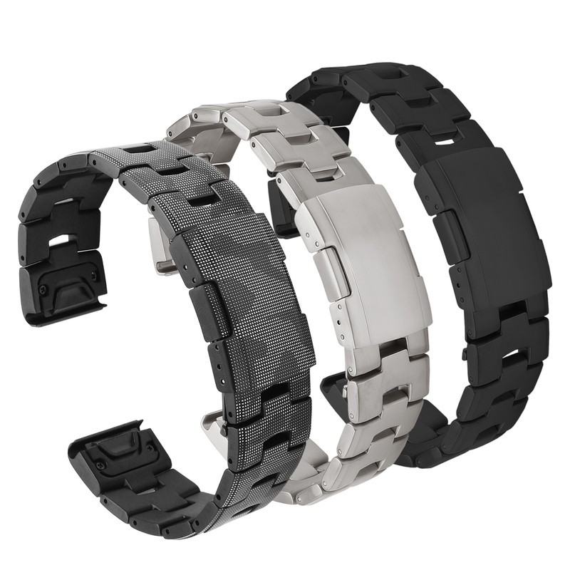 适用Garmin佳明MARQ Gen 2迷彩色钛合金手表带MARQ2/marq户外运动钛金属替换表带22MM
