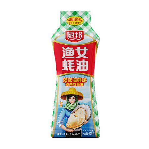 厨邦金装渔女蚝油605g炒菜火锅点蘸提鲜增色炒菜炒饭腌肉烧烤