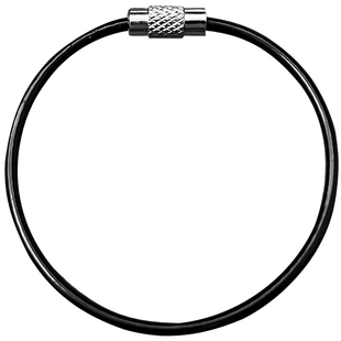 北欧黑色钢丝圈男女学生个性包挂件挂饰钥匙扣环手工创意diy配件