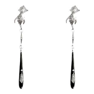 新中式古风耳夹女小众民族风耳环国风复古马面裙配饰长款耳坠耳饰