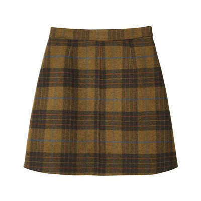 POPCHRIO复古格子双面呢半身裙