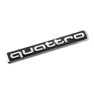 奥迪新款A6L A4LQ3 A7L中网四驱标quattro四驱尾标排量标改装饰贴