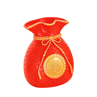 发财果装饰品福桶插花桌面电视柜摆件布置乔迁结婚开业冬青红果果