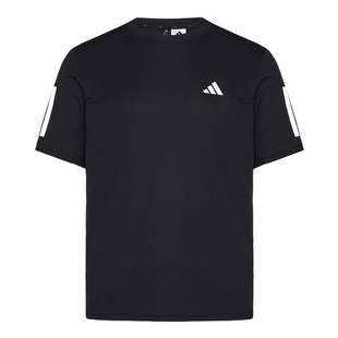 adidas阿迪达斯速干运动短袖健身服2026夏男三条纹训练T恤 KU8726