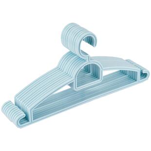 汇丰信佳 6个 防滑干湿两用晾衣服晒裤架加粗厚塑料衣架撑41.5cm