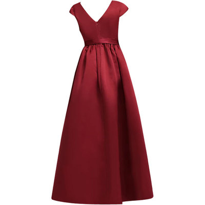 少女中大童小提琴音乐会演奏主持人钢琴表演出晚礼服高端修身长裙