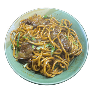 安徽马鞍山炒面黄池特产大肉面碱水面凉面干小麦面汤面热干面免煮