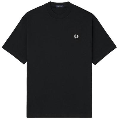 FRED PERRY男士休闲T恤2025冬季新款宽松圆领麦穗刺绣短袖衫M8710