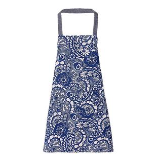 复古洋气女家用厨房围裙防污采茶工作服餐饮网红民族风做饭围腰