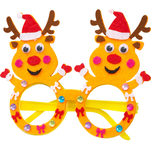 六一儿童节手工diy帽子EVA遮阳帽材料卡通创意粘贴编织帽益智玩具