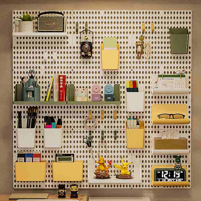 洞洞板置物架配件墙壁墙上免收纳桌面墙孔洞打洞挂墙墙面书桌宿舍