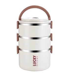 不锈钢饭盒便当盒上班族多层饭桶学生餐盒子保温大容量微波炉双层