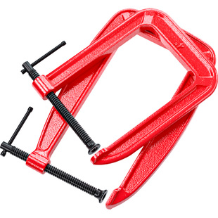 古德利深喉重型g型夹C型g字夹木工夹玻璃石材固定夹紧器加深夹具