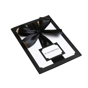 白事奠仪悼念贺卡片员工同事老人过世慰问金信封黑色随礼金清明节