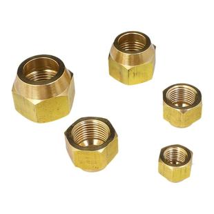 空调钠子接管螺母紫铜管黄铜加厚锻压连接铜管2分3分4分5分6分7分