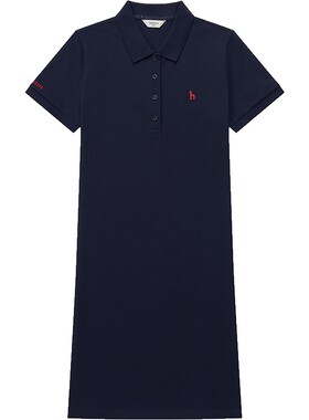 Hazzys基本净色POLO连衣裙