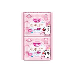 【淘宝秒杀】七度空间线条小狗联名极薄透气卫生巾迷你巾180护垫