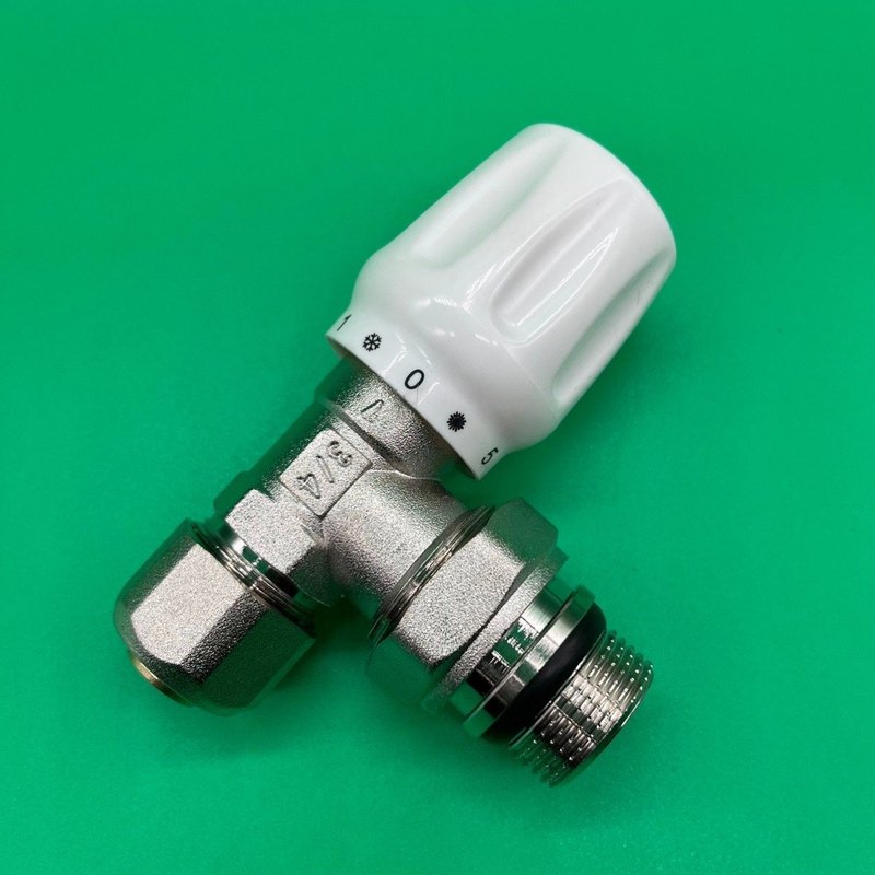 黄铜角式手动地暖温控阀 散热器暖气片配套PPR调节阀米勒