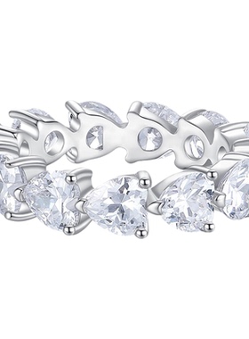 培育钻石高级感心形手链S925纯银