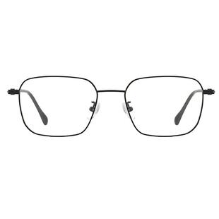 明月桃心近视眼镜男超轻钛合金方形气质斯文眼睛框女光学镜CH1167