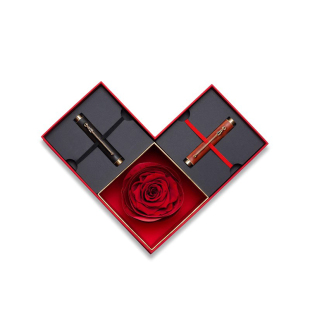 意外设计永生玫瑰花钢笔花信礼盒高颜值送女朋友情侣表白女士高档精致女生七夕礼物私人定制刻字