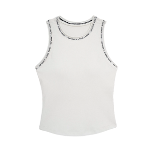 SW速惟运动背心女美式复古印花胸垫一体式内搭普拉提瑜伽背心外穿