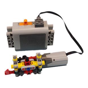 国产积木2档紧凑变速箱MOC机械拼插组装齿轮传动变速器模型教具