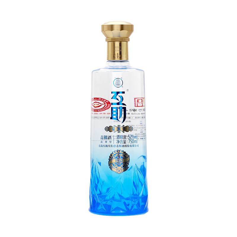 互助青稞酒量贩装52度750ml