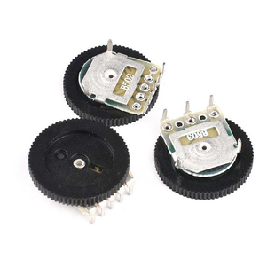 拨盘齿轮电位器单双联b1/2/10/50/100k B102/202/103/203/503/104