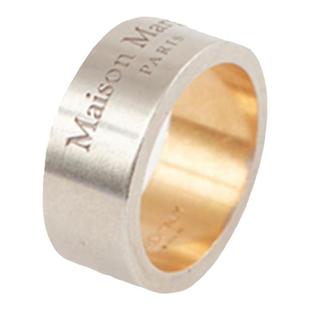 [礼物]Maison Margiela马吉拉徽标银质宽戒指指环情侣对戒首饰